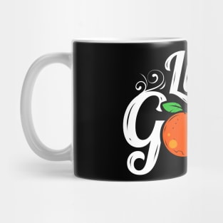 Orange And Radish Veggies Logo Life Is Good For A Vegan Mug